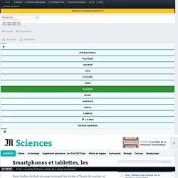 Smartphones et tablettes, les ennemis du sommeil