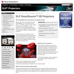 3D Projector - 3D Ready - 3D DLP - Classroom Projector - Education Projector - School - Video