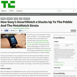 How Sony’s SmartWatch 2 Stacks Up To The Pebble And The MetaWatch Strata