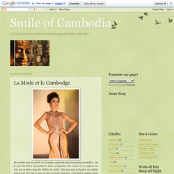 Smile of Cambodia: La Mode et le Cambodge