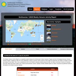 Smithsonian / USGS Weekly Volcanic Activity Report