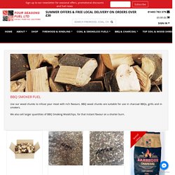 BBQ Smoker Fuel : BBQ Smoking Wood Chunks, BBQ Smoker Wood Chips, Barbecue Wood Chips