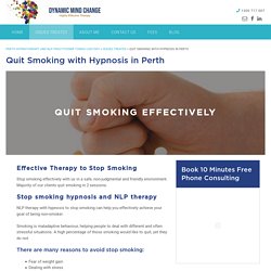 hypnotherapy to quit smoking Perth