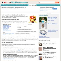 Quit Smoking Weight Gain - Why People Gain Weight When They Quit Smoking