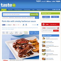 Pork Ribs With Smoky Barbecue Sauce Recipe