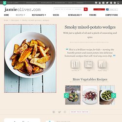 Smoky mixed-potato wedges