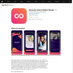 Smooshi- Best Online Dating App, provides you a better love life