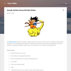 Smooth and Non-Porous Kid Goku Sticker
