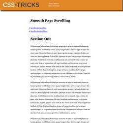 Smooth Page Scroll