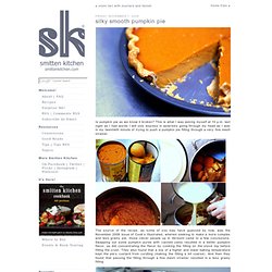 silky smooth pumpkin pie