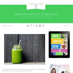 Green Smoothie for Weight Loss?