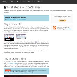 linux SMPlayer - first steps
