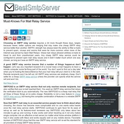 SMPT Mail Relay Service
