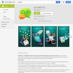 GO SMS Pro - Applications sur l'Android Market