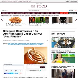 Smuggled Honey Makes It To American Stores Under Cover Of 'Ultra-Filtration'
