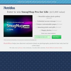 Win SmugMug Pro for Life from PhotoWhoa!