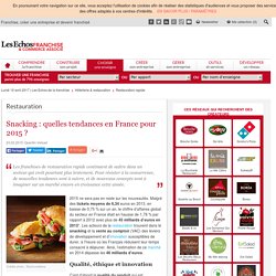 Snacking : quelles tendances en France pour 2015 ?