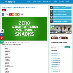 Snacks with 0 Weight Watchers Smart Points - Weight Watchers Recipes