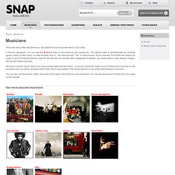 Snap Galleries : Musicians