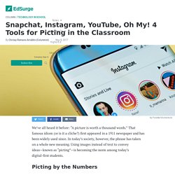 Snapchat, Instagram, YouTube, Oh My! 4 Tools for Picting in the Classroom