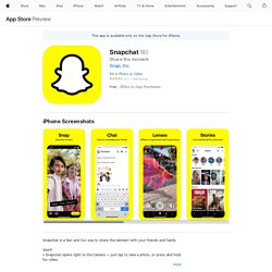 ‎Snapchat on the App Store