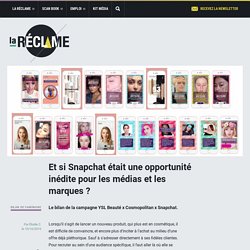 Et si Snapchat était une opportunité inédite pour les médias et les marques ?