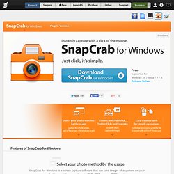 SnapCrab for Windows - Screen capture software free download