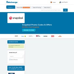 Snapdeal Promo Codes & Offers