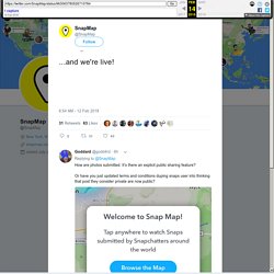 SnapMap on Twitter: "...and we're live!