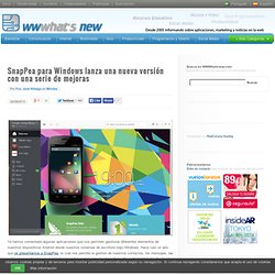 SnapPea para Windows lanza una nueva versión con una serie de mejoras