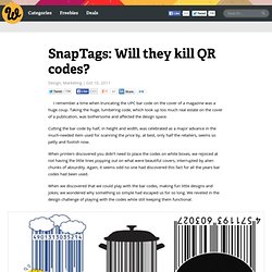 SnapTags: Will they kill QR codes?