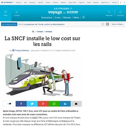 La SNCF installe le low cost sur les rails