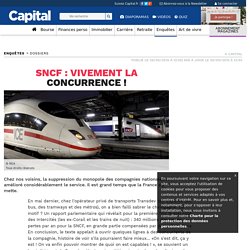 SNCF : Vivement la concurrence !