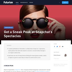 Get a Sneak Peak at Snapchat's Spectacles