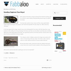 Sneakey Captures Your Keys! - Fabbaloo Blog - Fabbaloo