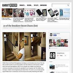 20 of the Sneakiest Secret Doors (list)