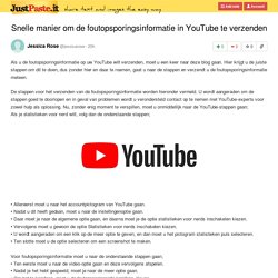 Snelle manier om de foutopsporingsinformatie in YouTube te verzenden