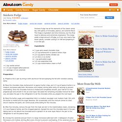 Snickers Fudge Recipe - How to Make Snickers Fudge - Candy Bar Fudge Recipe