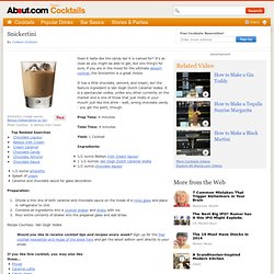 Snickertini Cocktail Recipe