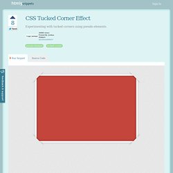 CSS Tucked Corner Effect