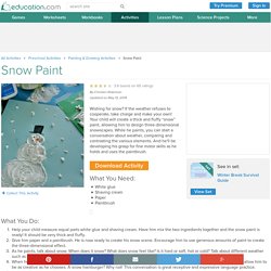 Make Your Own Snow Paint