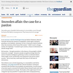 Snowden affair: the case for a pardon