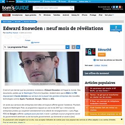 Edward Snowden : neuf mois de révélations - Le programme Prism
