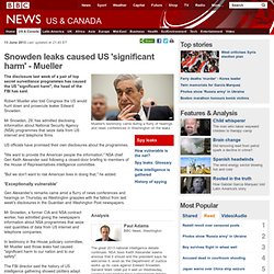 Snowden leaks caused US 'significant harm' - Mueller