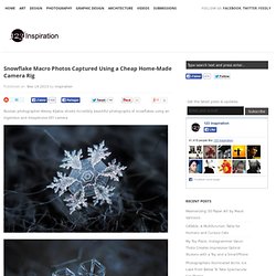 Snowflake Macro Photos Captured Using a Cheap Home-Made Camera Rig