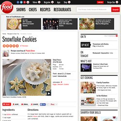 Snowflake Cookies Recipe : Paula Deen