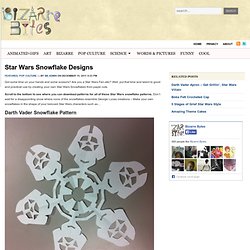 ALL Star Wars Paper Snowflake Design Patterns