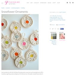 Snowflower Ornaments