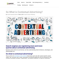 So What is Contextual Advertising?