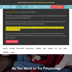 So You Want to Try Polyamory
